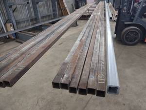 lot 112 image: (6) Steel Tubes, 1 12x1 12x18x24...