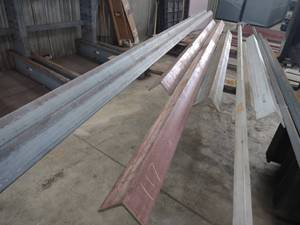 lot 117 image: (3) Steel Angles, 3x3x12x122, 95...