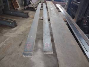 lot 122 image: (5) Steel Flats, 14x4x10...