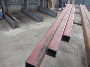 lot 126 image: (2) Steel Tubes, 3x3x14x93...