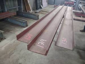 lot 129 image: Steel Channel, 6x8.2 lb. x 102...