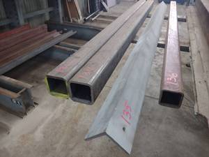lot 135 image: Galvanized Angle, 4x4x38x95...