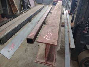 lot 137 image: Wide Flange Beam, 8x21 lb. x95 wi...