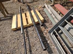 lot 160 image: (2) Schedule 40 Steel Pipes, 3x10...