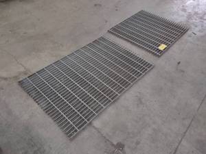 lot 165 image: Galvanized Bar Grate, 1x49x32 & 1x3...
