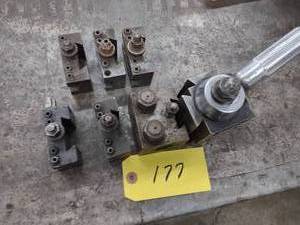 lot 177 image: Alorix BX Tool Post with (6) Tool H...