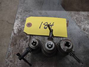 lot 184 image: (3) Drill Chucks...