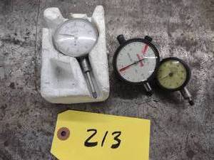 lot 213 image: (3) Dial Indicators...
