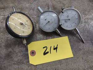 lot 214 image: (3) Dial Indicators...