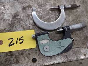 lot 215 image: (2) Micrometers...