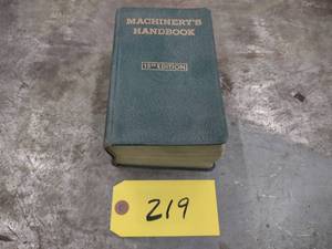 lot 219 image: Machinery Handbook, Edition 15...