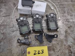 lot 223 image: (3) MSA Altair 4X Gas Monitors with...