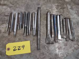 lot 229 image: Assorted Punches & Chisels...