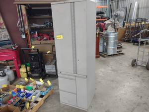 lot 249 image: Steel Cabinet, 23x23x76.5...