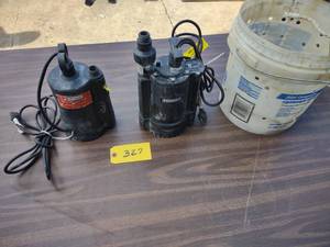 lot 327 image: (2) Sump Pumps (This Item Is Locate...