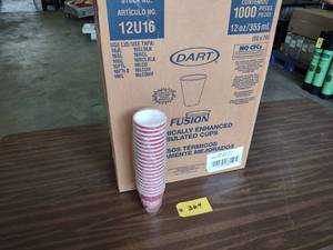 lot 364 image: (1000) Dart 12 oz. Insulated Cups (...