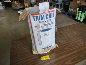 lot 374 image: Aluminum Trim Coil, 24 Wide, White...