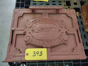 lot 393 image: Majestic Cast Iron Boiler Door, 17....