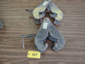 lot 424 image: (2) 5 Ton Beam Clamps (This Item Is...