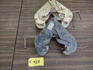 lot 425 image: (2) 5 Ton Beam Clamps (This Item Is...