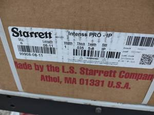 lot 168A image: (6) Starrett and (1) Simonds Bandsaw Blades