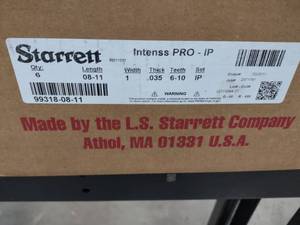 lot 168B image: (6) Starrett and Bandsaw Blades