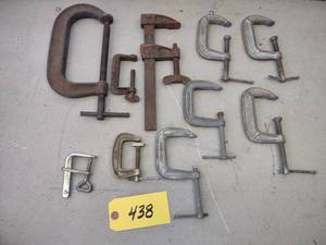lot 438 image: Assorted Clamps (This Itemis Locate...