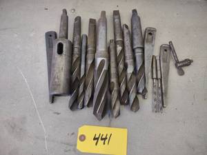 lot 441 image: Assorted Morse Taper Drills & Misc....