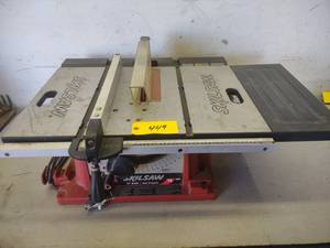 lot 449 image: Skilsaw 10 Tablesaw, Wrong Switch,...