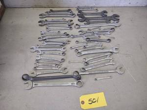 lot 501 image: Assorted Wrenches...