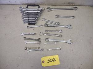 lot 502 image: Assorted Metric Wrenches...