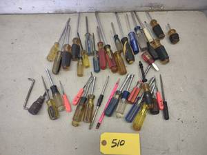 lot 510 image: Assorted Screwdrivers & Misc....
