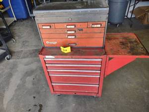 lot 516 image: Sears 5 Drawer Rolling Tool Chest w...