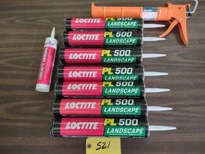 lot 521 image: (7) Loctite PL500 Landscape Adhesiv...