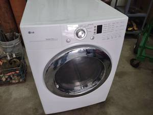 lot 537 image: LG Sensor Dry DLE2101W Electric Dry...