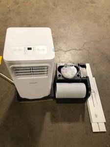 Vissani 5,000 BTU 115-Volt Portable Air Conditioner for 150 sq. ft. Rooms with Dehumidifier and Remote in White Customer Returns See Pictures