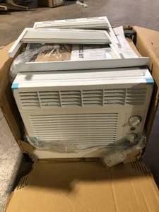 GE 5,000 BTU 115V Window Air Conditioner Cools 150 Sq. Ft. in White Customer Returns See Pictures