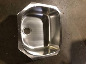Elkay Signature Plus 24 in. Undermount Single Bowl 18-Gauge Stainless Steel Kitchen Sink Only  Customer Returns See Pictures