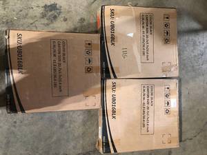 Lot of Crestlive Products 40 lbs. Cement Patio Umbrella Base in Black   Customer Returns See Pictures
