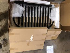 Carolina Cottage Windsor Antique Black Bench  Customer Returns See Pictures