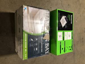Lot of Assorted Bathroom Fans Various Models and Conditions  Customer Returns See Pictures