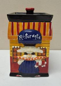 Certified International  Ristorante - Ceramic Cookie Jar