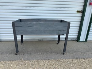 lot 25 image: Rolling Plant Stand  Planter