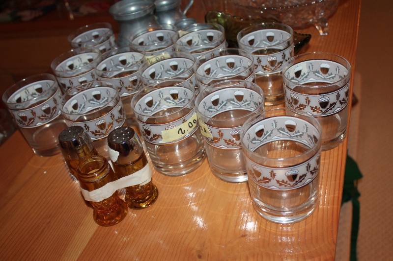 lot 83 image: Assorted Glassware and Silver-Plated Serving Items Lot