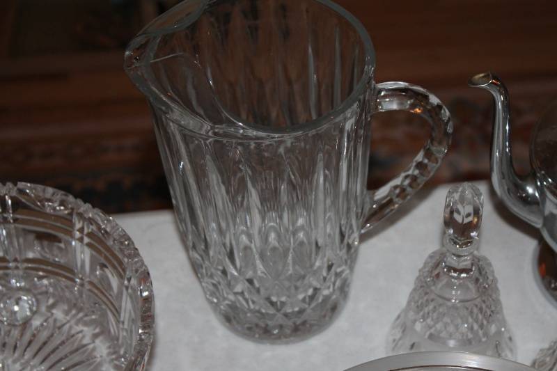 lot 103 image: Collection of Crystal and Metal Serving Ware