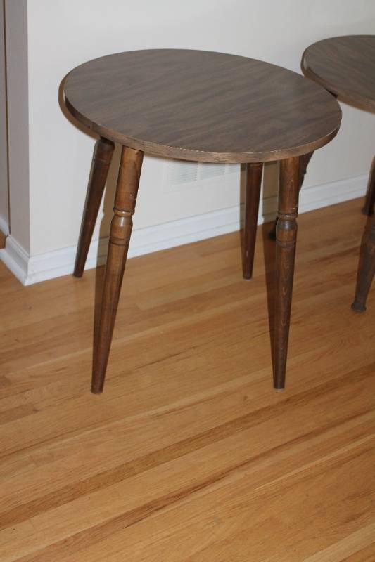lot 116 image: Pair of Vintage Wooden Side Tables