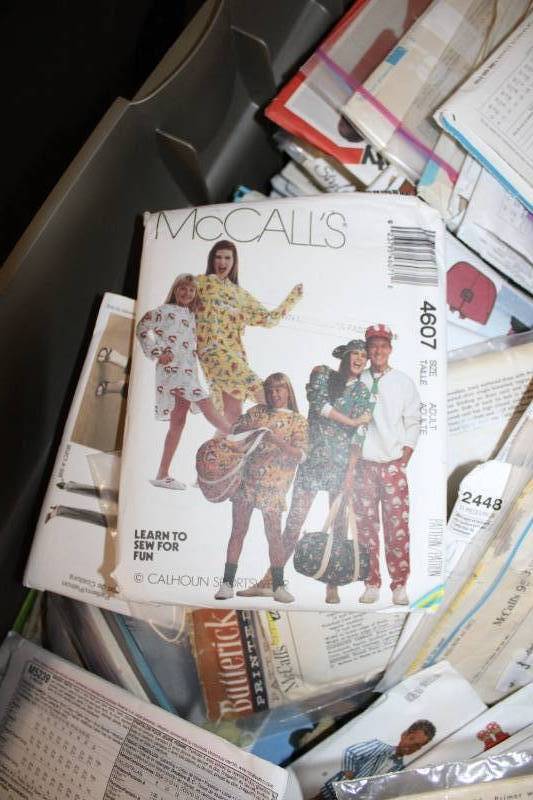 lot 11 image: Large Lot of Sewing Patterns by McCalls, Simplicity, and Butterick