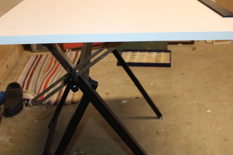 lot 135 image: Adjustable Drafting Table with Metal Frame
