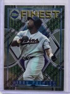 lot 742 image: Kirby Puckett 1995 Topps Finest #167