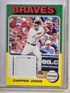 lot 746 image: Chipper Jones 2011 Topps Game Used Relic #75R-CJ